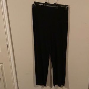 Ladies Large wide leg Black Slacks